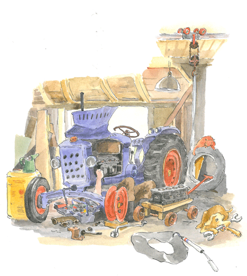 Old Macdonald with a tractor