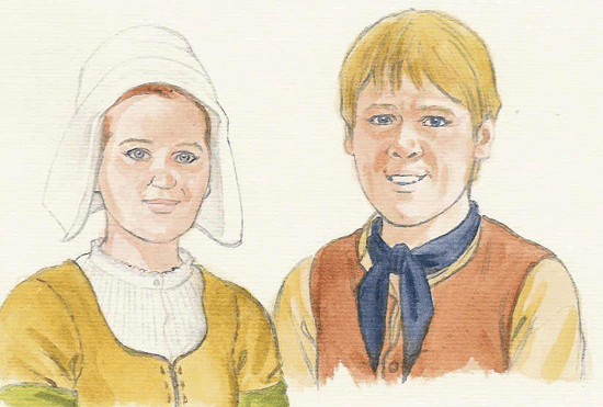 Dutch Girl and Boy