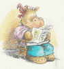 The Little Hippo Potter reads...